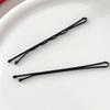 100 Stück Schwarze Einwort-Klammer Modische Multifunktionale Metall-Einwort-Pony-Haarnadel für Damen und Herren