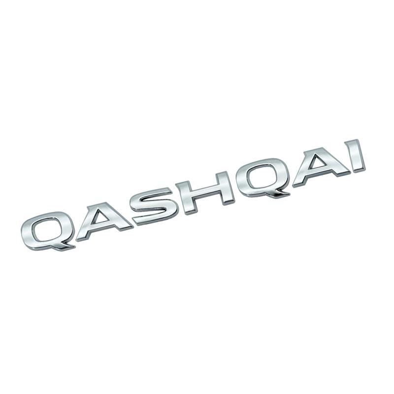 New 3D Car Styling ABS Plastic Car Sticker QASHQAI Letter Logo Car Rear Trunk Body Emblem Sticker Auto Accessories