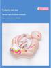 Children's Cartoon Inflatable Swimming Ring with Anti-Rollover Airbag and Sunshade Canopy