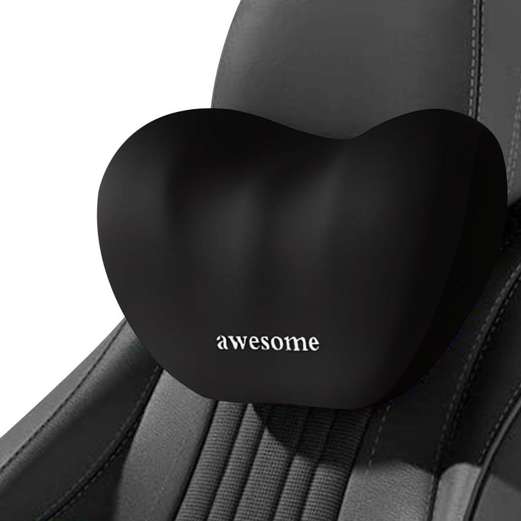 Soft Ergonomic Memory Foam Neck Pillow for Car Memory Foam Neck Cervical Headrest for Long Car Easy Washable Use, Cushion, Support, Driving, Interior,