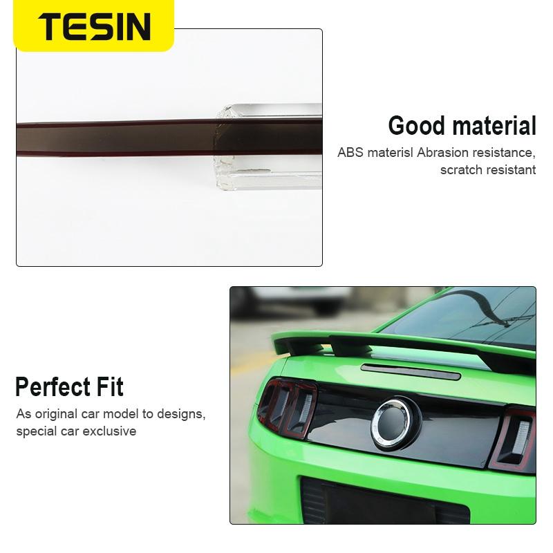 TESIN Car High-position Brake Light Decoration Strip Cover Sticker Trim For Ford Mustang 2010 2011 2012 2013 2014