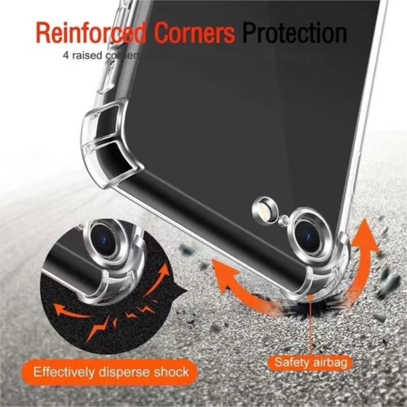 Drop Protection Air Bag Soft Case for Iphone 7 8 Plus X XR XS MAX 11 12 13 14 15 Pro Max SE 2020 Fundas Shockproof Clear Cover