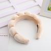 Retro Puffy Hair Band Sponge Headbands for Women Velvet Cloth Padded Girls Makeup Hairband Beauty Fashion Hairband Accessories