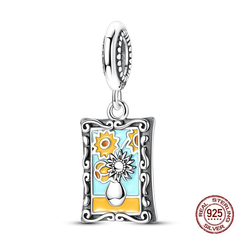 Original Charm Copper Fruit Four-Leaf Clover Series Charm Bead Fit 3Mm Original Bracelet For Women Diy Jewelry Gift