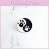 Creative Black Personalized And White Brooch With Dog Paw Print For Fashion Lovers