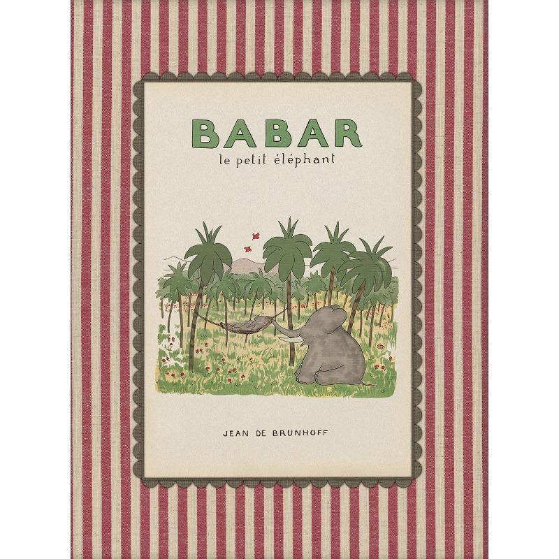 

Babar The Elephant Vintage Cartoon Illustration Posters and Prints Canvas Printing Wall Art Picture for Living Room Home Decor 21cm×30cm NoFrame