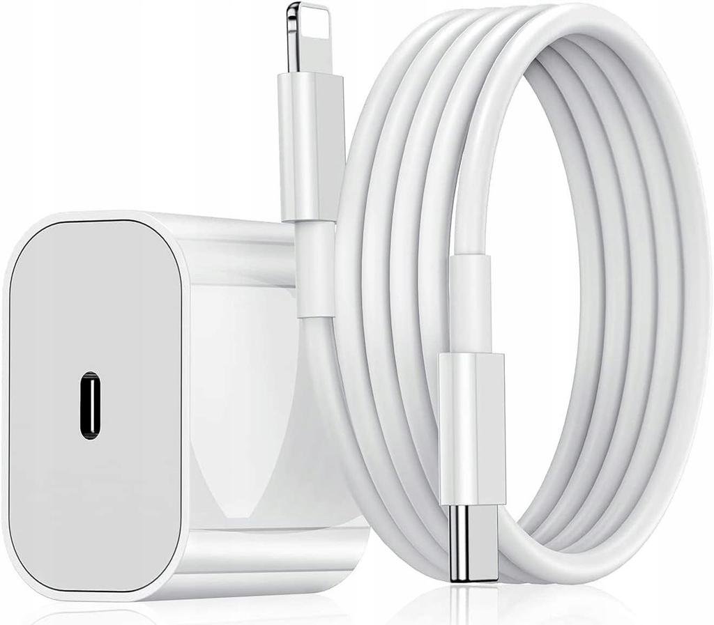 Set Caricabatterie da Muro Pd 20W + Cavo Per iPhone Lightning 200Cm Koanni