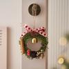 Cute Christmas Pendant Red Velvet Bow Jingle Bells Door Hanger Gift Xmas Tree Ornament  Christmas