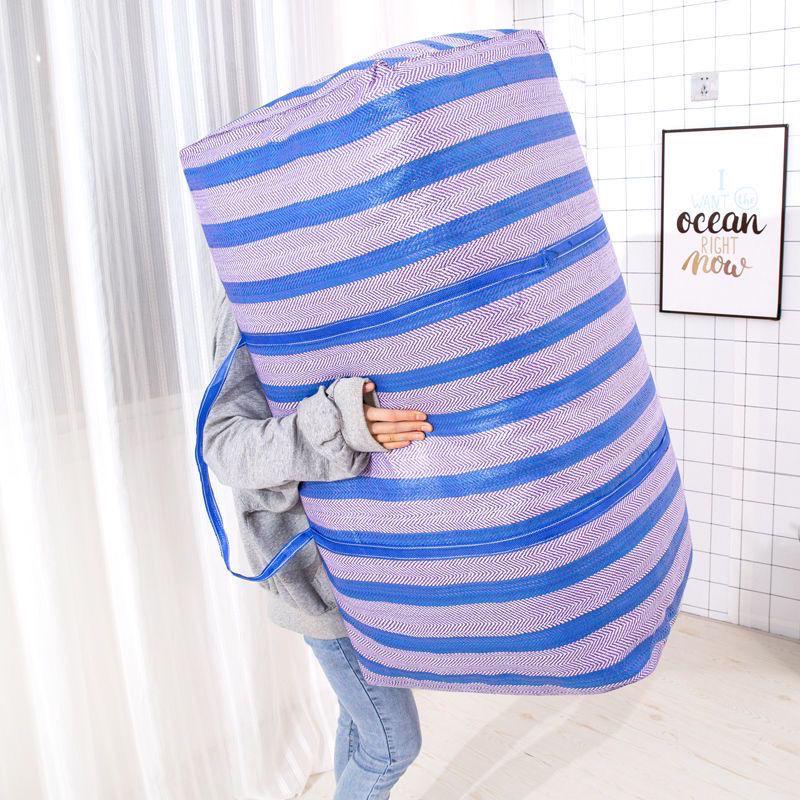 Сумка для переезда большой вместимости Утолщенная очень большая мешковина с текстурой змеиной кожи для квилтов и хранения в общежитии Tiny Nylon No Seal 107CM 780₽