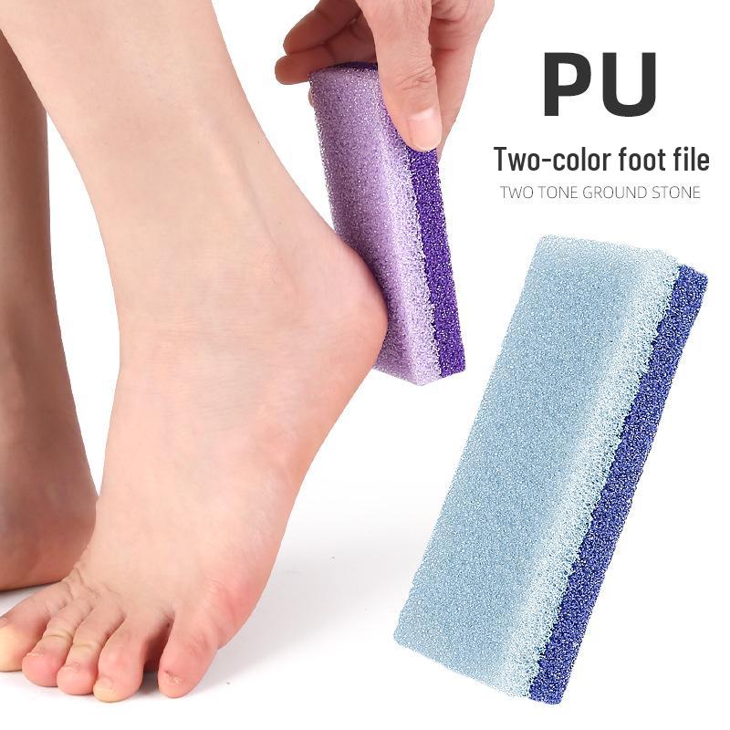 Double-Sided Striped Pumice Foot File: Pedicure Tool for Foot Massage and Dead Skin Removal.