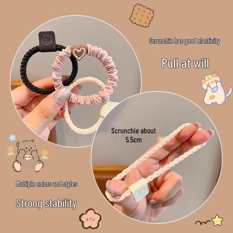 2025 Hohe Elastizität Promi-Stil Hoher Pferdeschwanz Haargummi & Stirnband