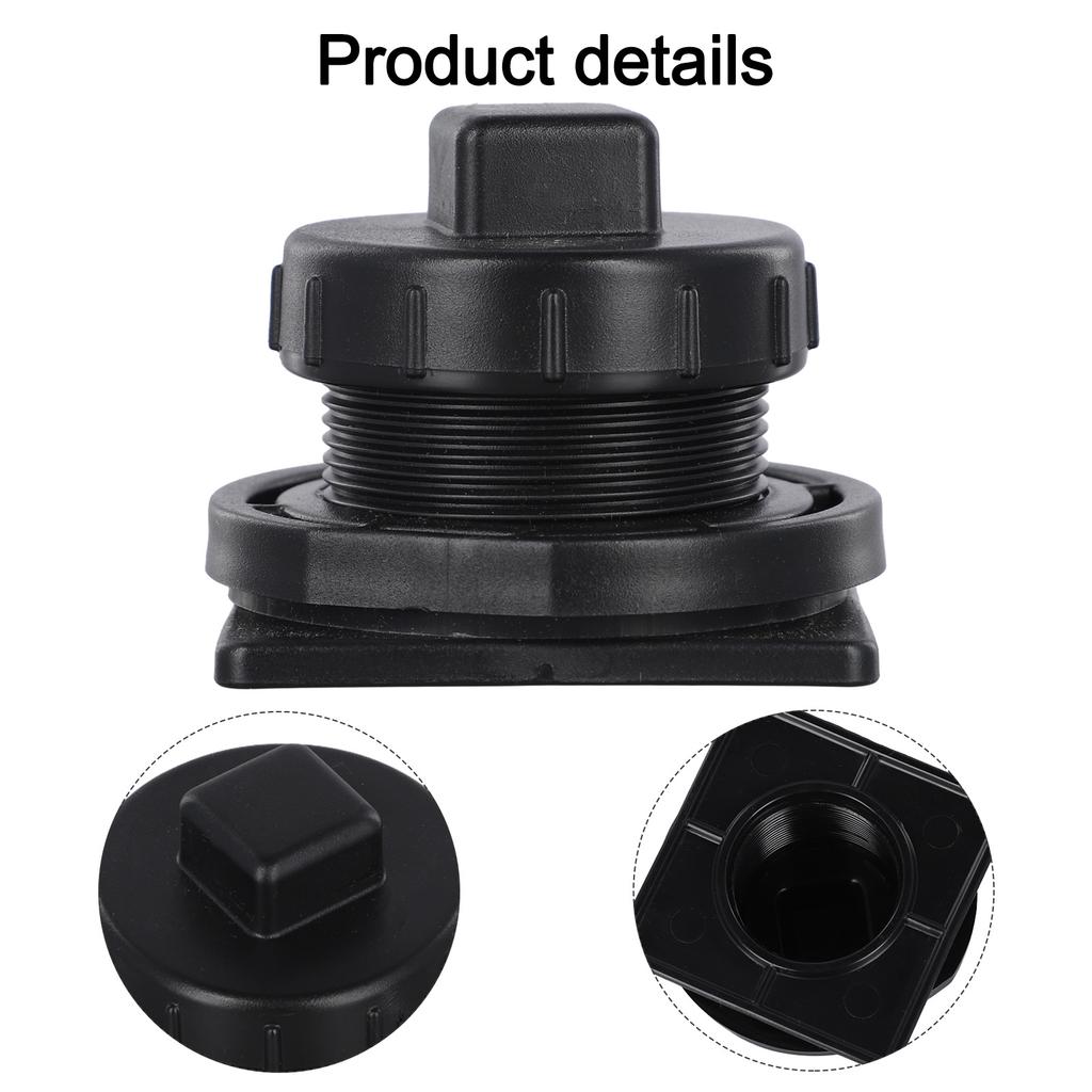 1pc Stock Tank Drain Adapter Kit Oversized 1.5" Drain Adapter Leak-Proof For 50/70/100/150/300 Gallon Tanks Compatible 1MDB5