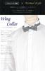 Code White Dress Shirt with Wing Collar and Long Perfect for and Special 39cm Neck x 82cm Sleeve [Dress 101] Men's Sleeves, Weddings, Parties,