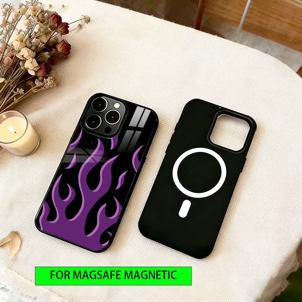 

Fire Phone Case For iPhone17,16,15,14,13,12,11 Plus,Pro Magnetic For Magsafe Wireless Charging iPhone16Pro