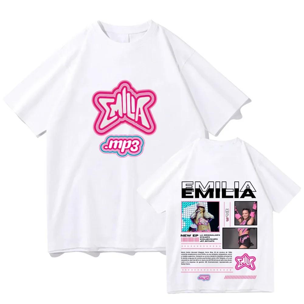 

Emilia Mernes MP3 Tshirt Women Fashion Vintage Short Sleeve Tshirt Hip Hop Tees Top Women Casual Clothing t shirt Women S