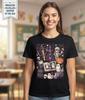 Teacher Halloween T Shirt Spooky Ghost Crayon Graphic Tee Womens Mens Size S-5XL