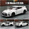 Skyline JDM Nissan GTR R35 Supersportwagen Simulation Diecast & Spielzeugfahrzeug Rückzugauto RMZ city 1:36 Geschenke aus Legierungsmodellen für Kinder