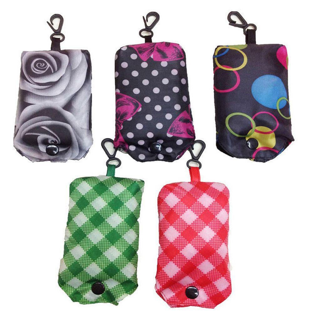 Random Sent Fashion Recycle Travel Folding Reusable Eco Tote Pouch Shopping Bag Handbags