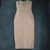 Summer new tube top sexy flash diamond decoration hip wrap thin slim bandage medium dress dress