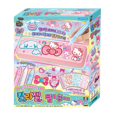 [Mimi World Official] Sanrio-Charaktere, Farbgel-Federmäppchen-Dekoration, beliebte koreanische Charakterspielzeuge