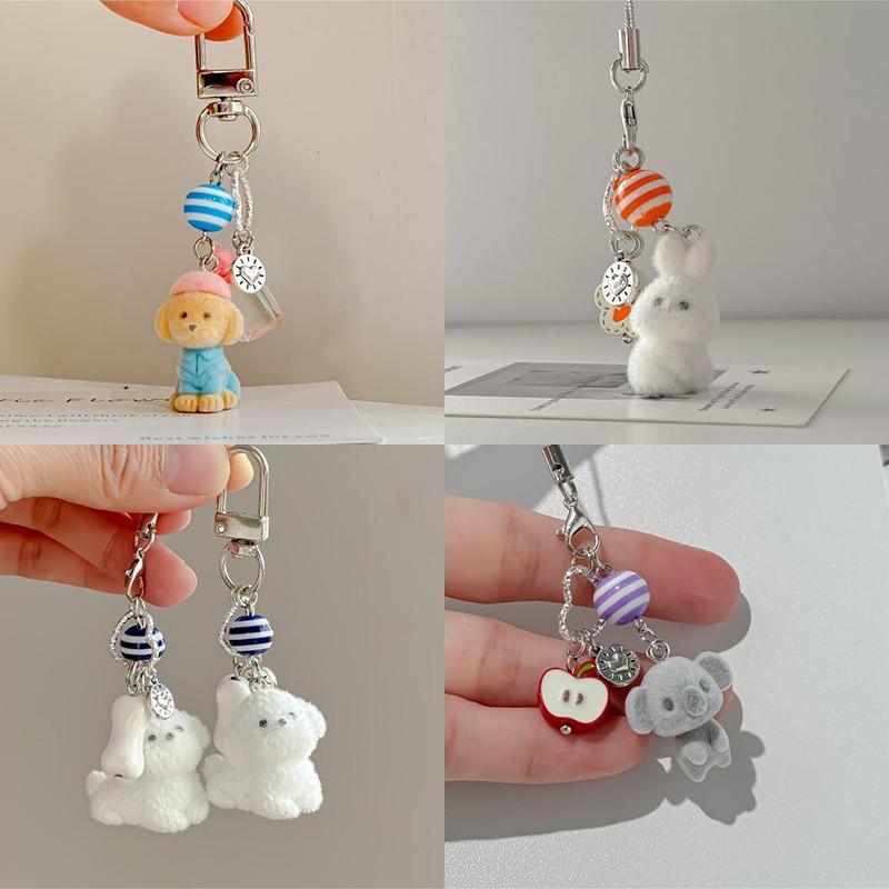 Kreskówkowy Uroczy Zwierzęta Żywica Breloczek Miś Koala Kot Zawieszka do Telefonu Ozdoby do Etui na Słuchawki Ozdoba do Plecaka Torby Kółko do Kluczy Samochodowych