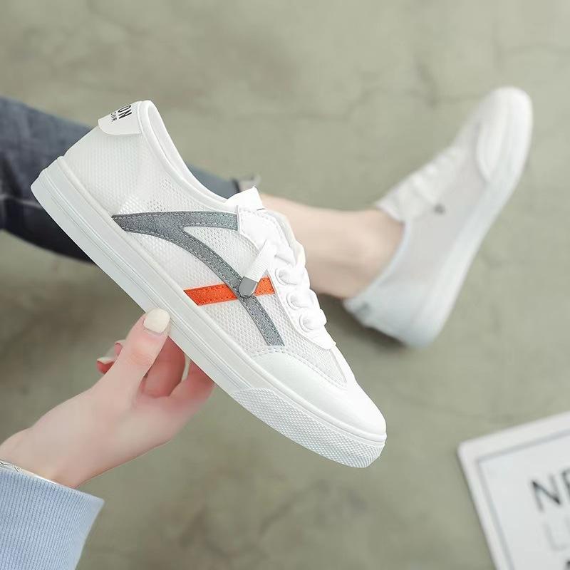 Spring and summer new cloth shoes women's mesh shoes fashion trend versatile little white shoes single shoes non-slip breathable