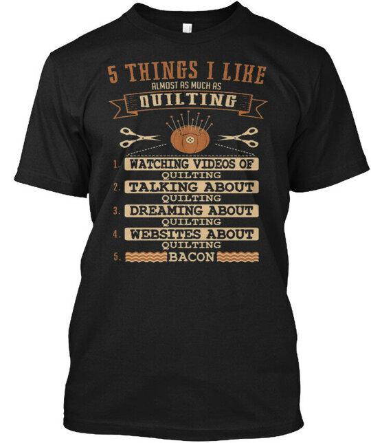 Quilting T-Shirt Size S-4XL XXXXL