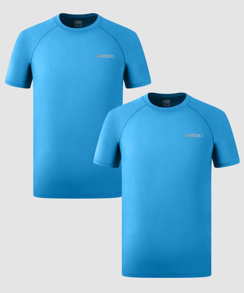 ARMEDES [2Pack] Armedes Four-Way Stretch Superdry Short Sleeve T-Shirt Ar-197 (A Type)