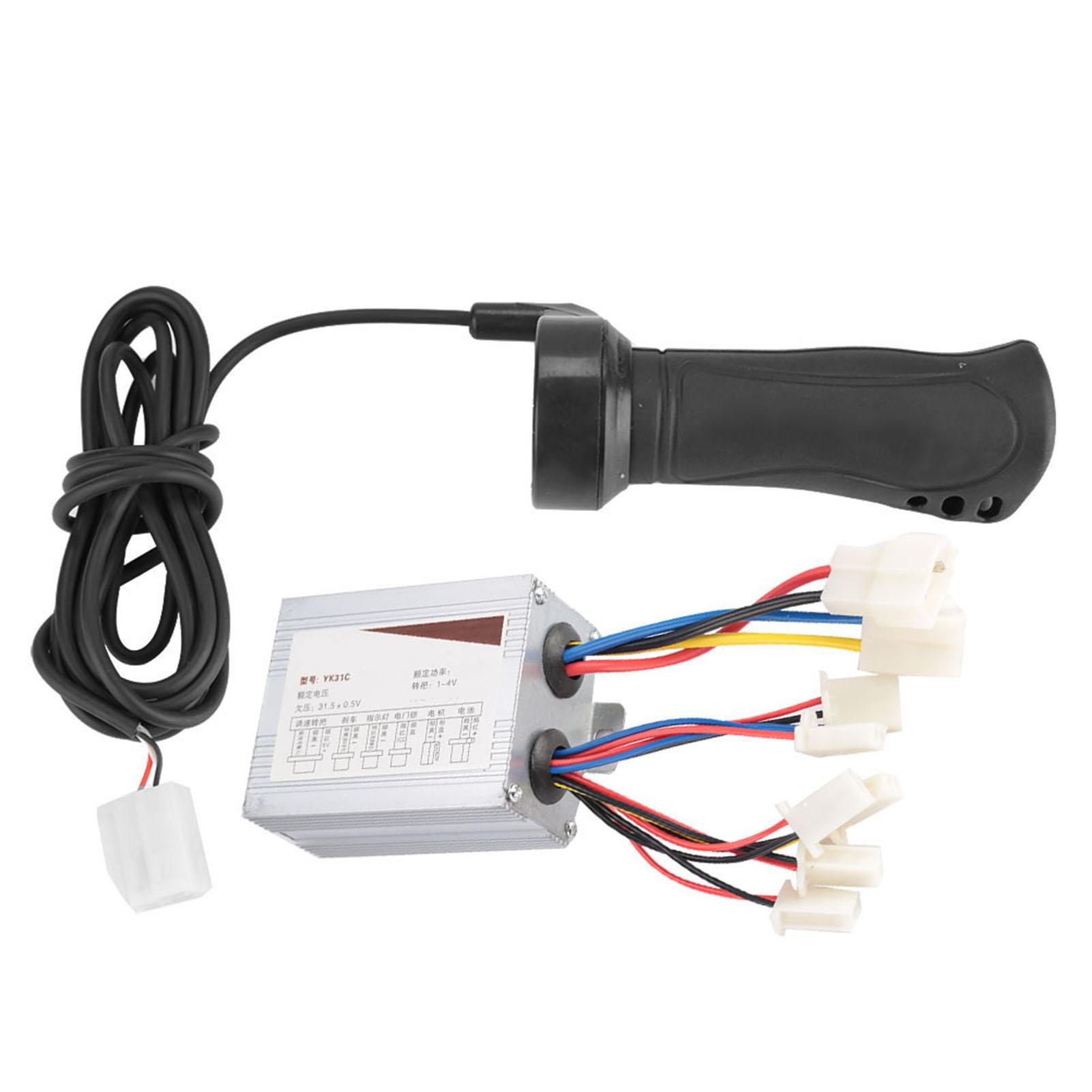 

500W Motor Brushed Speed Controller & Throttle Grip for Electric Bicycle Scooter Tricycle 48V500W