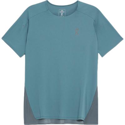 On Performance Bequemes Sport Atmungsaktives Kurzarm T-Shirt Herren Oberteile Steinblau 1ME10232617