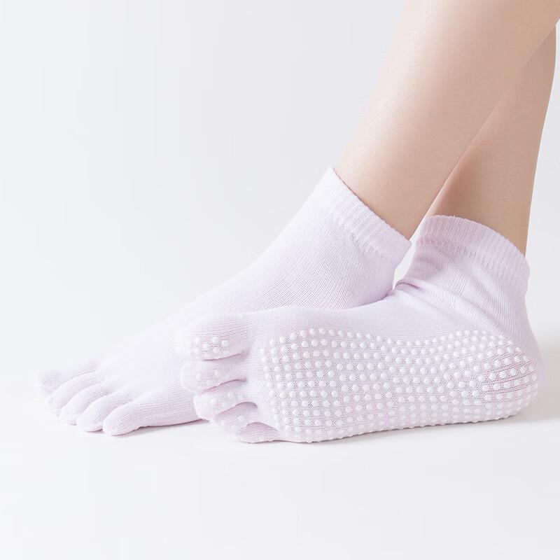 

MDNGMDNG Women s Anti-Skid Open-Toe Yoga Socks M