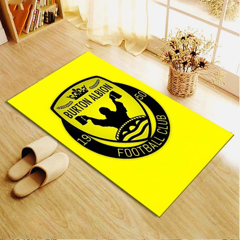 Burton Albion FC Teppich für Wohnzimmer Schlafzimmer Zuhause Sofadekoration Kinderspiel Rutschfeste Bodenmatte
