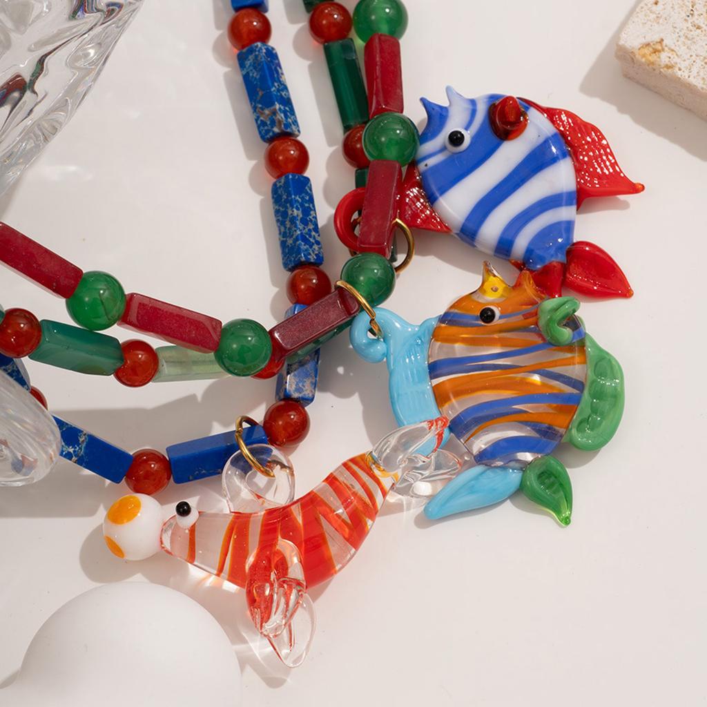 Multifuntional Fish Necklace Adjustable Chain Necklace Elegant Pendant Necklace Alloy Texture Suitable for Everyday