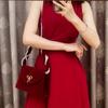 Qixi Festival Gift Red Bridal Wedding Bag Women's 2025 New Camellia Messenger Bag Portable Premium Texture Women's Bag