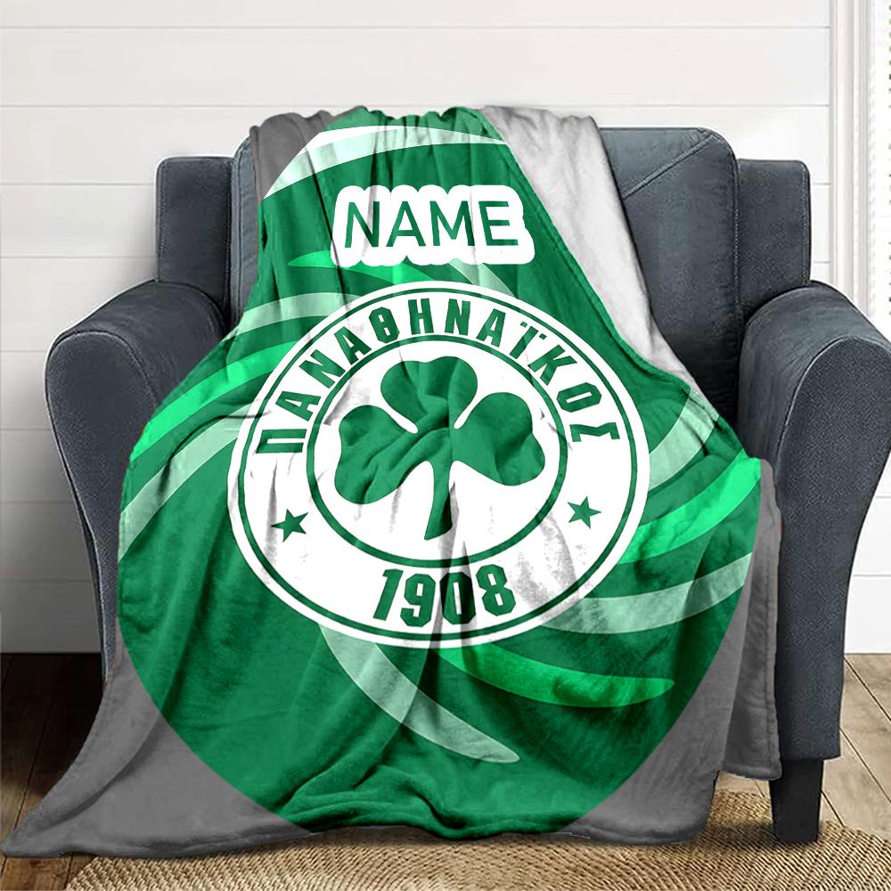 Custom Name Getafe FC Crest Blanket for Couch & Bed, Plush Cozy Fuzzy Blanket Super Soft & Warm Blankets for Fall and Winter. 0908249