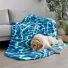 Abstract Pattern Blanket Microfiber Flannel Cover Blanket Bedroom Living Room Sofa Soft And Comfortable Home Decoration