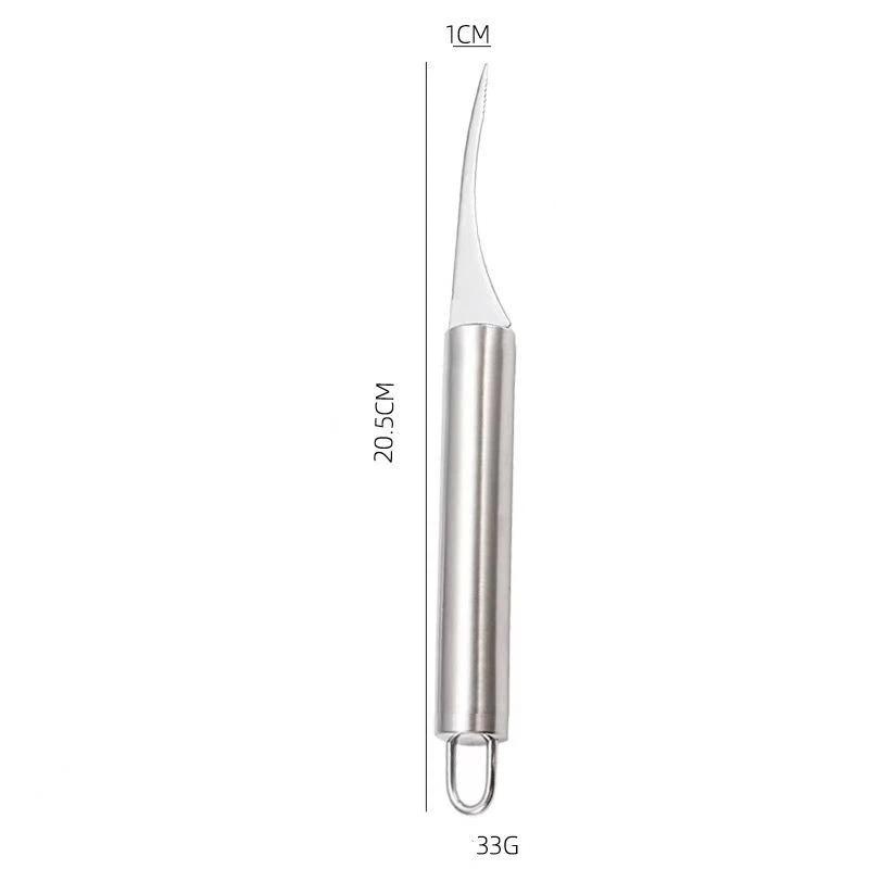 Food Grade Stainless Steel Shrimp Peeler Lightweight Easy Operation Perfect For Home Kitchen Seafood Cooking