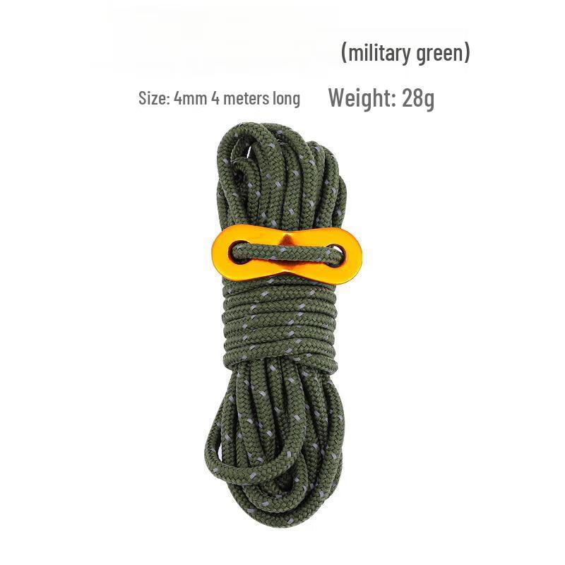 OEING 4mm Outdoor Reflective Tent & Tarp Rope 4mm