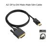 1Pcs 1.8 Meters Dp Male To Vga/Dvi Cable Male Converter Gold-Plated Connector 1080P For Computer Desktop Laptop Pc Monitor