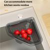 Compact Magnetic Triangle Drain Basket For Small Kitchens With Space Saving Design And For Vegetables Utensils
