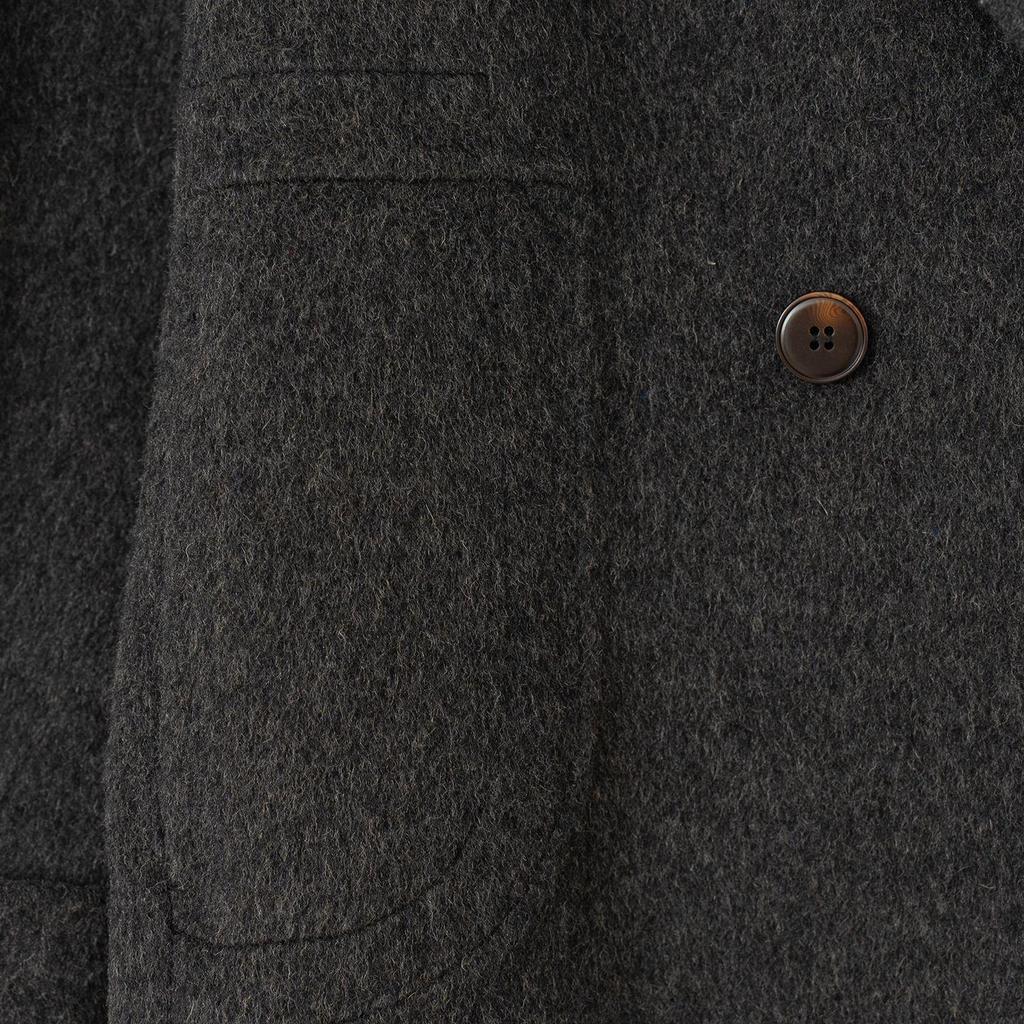 Gray Double-Sided Cashmere Coat - Korean Style Mid-Length Outerwear for Autumn/Winter