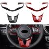 ABS Car Steering Wheel Buttons Panel Protection Cover Trim Sticker for Kia Forte K3 2019 2020 2026 Interior Accessories