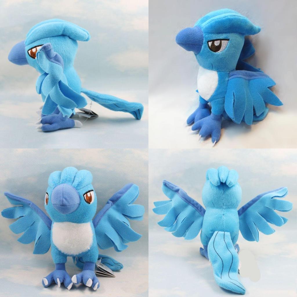 Rozkošný 7" Articuno Pokemon Roztomilá měkká plyšová prstová plyšová hračka pro potěšení dětí