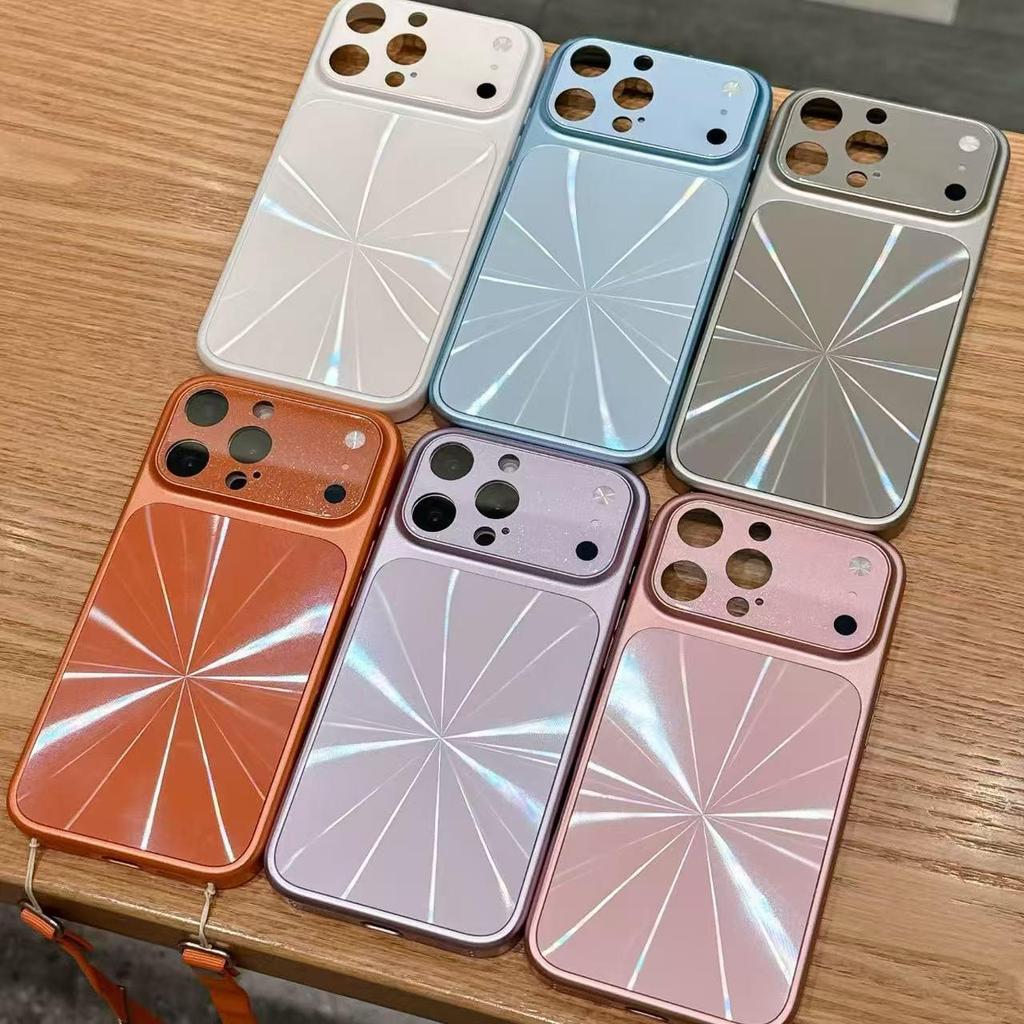 Compatible iPhone 17 Pro Case with Large Window Design, Aurora CD Pattern, and 15 Pro Lens Protector for Apple 16 Pro.