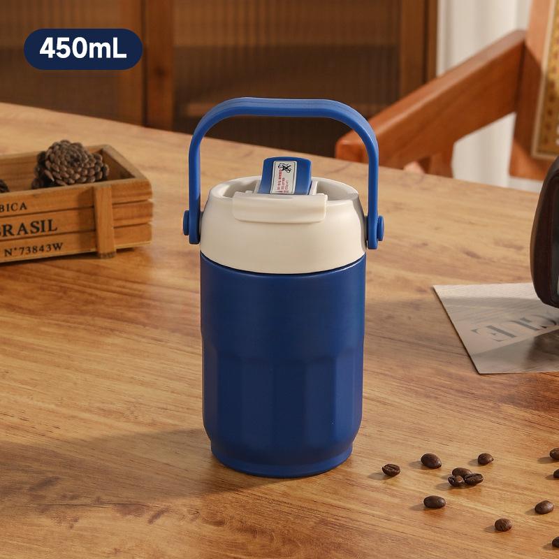 New 316 Stainless Steel Mug Girls' Large-capacity Handle Mug High-value Coffee Cup