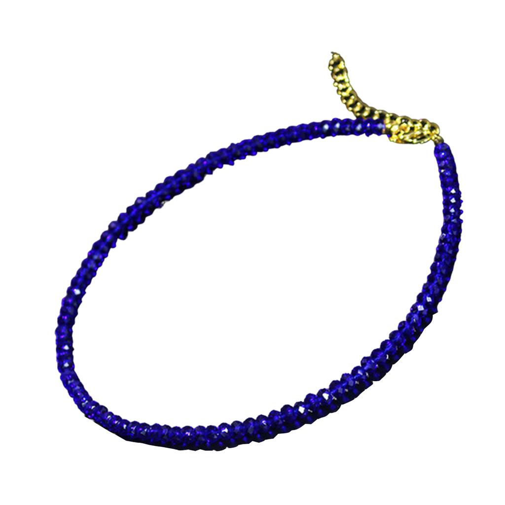 Elegant tynt choker-halskjede i fint krystall for kvinner. Moteabelt festtilbehør for datenight og feiringer.