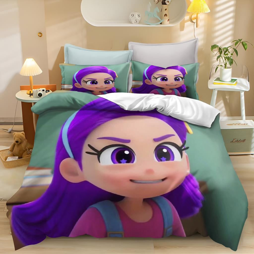 My Classmate Is A Mermaid 3-Piece Duvet Cover Set Printed Home Co-Branded Mattress Bedding Set - Queen Size