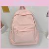 Basic Nylon School Backpack With Laptop Pocket For Students Daily Use