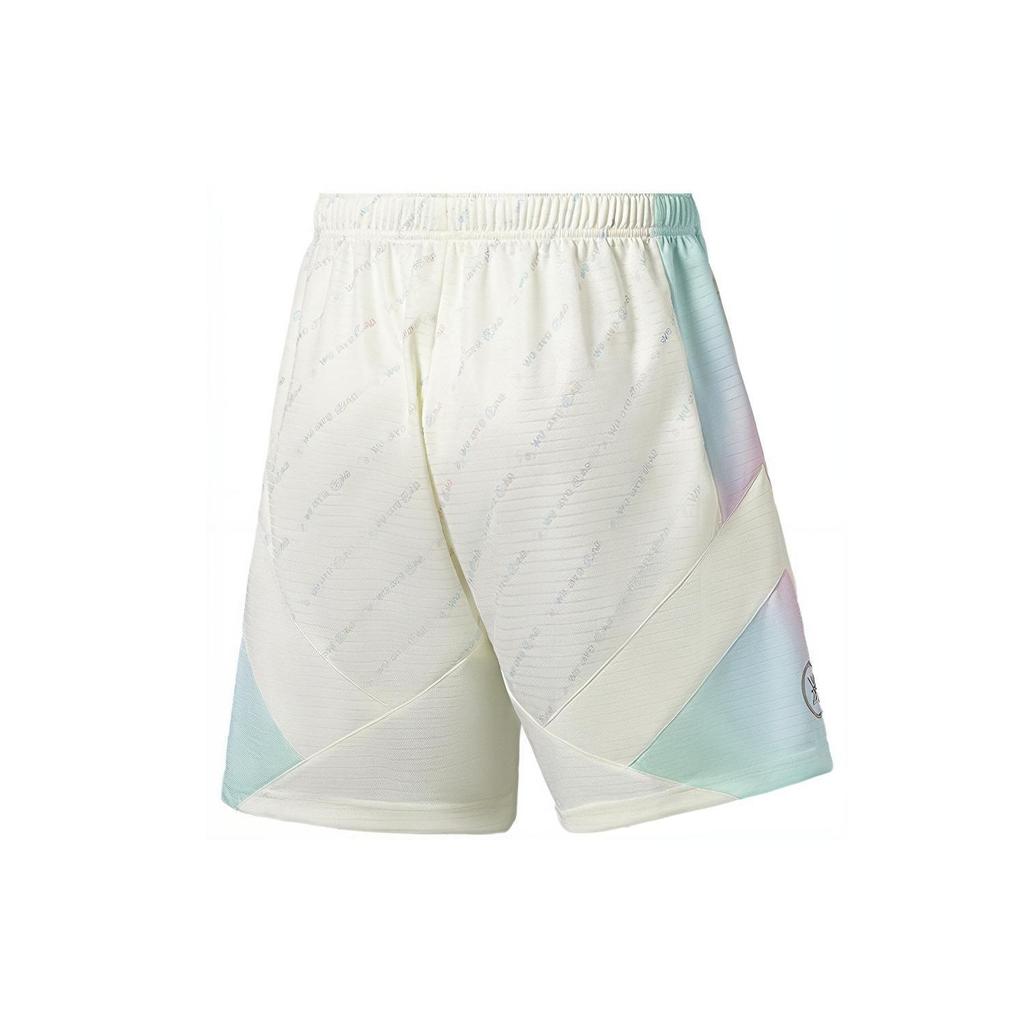 Li-Ning Wade Series Gradient Print Training Basketball Shorts Men Shorts Off-White AAPS007-7