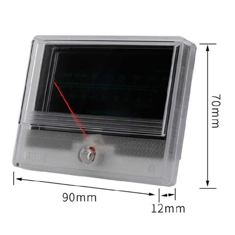High Precision DB VU Meter Power Discharge Mechanical Flat Meter with Backlights